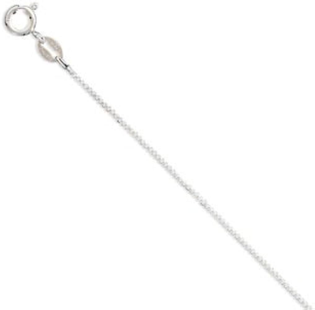 30" 1.5mm Solid 925 Sterling Silver Box Chain Necklace Made in Italy Jewelry