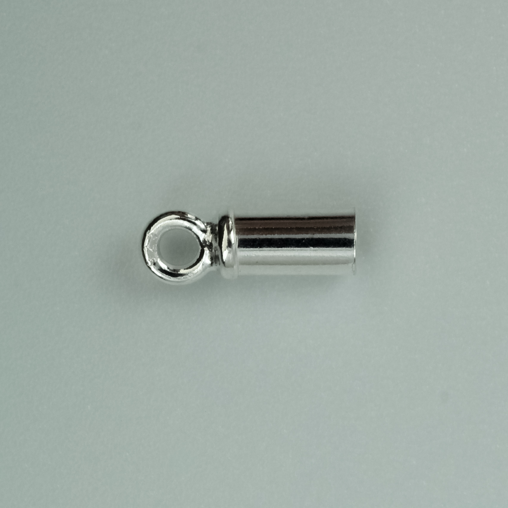 Sterling Silver Tube Endcap - .126 X 3.2mm