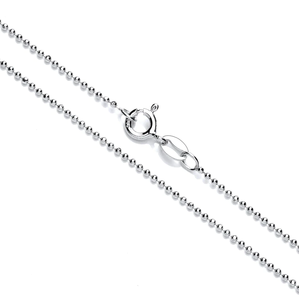 1.5 MM ROUND BEAD CHAIN -  20"