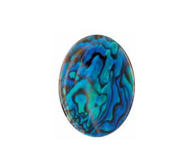 Paua Shell Blue - 20mm Round