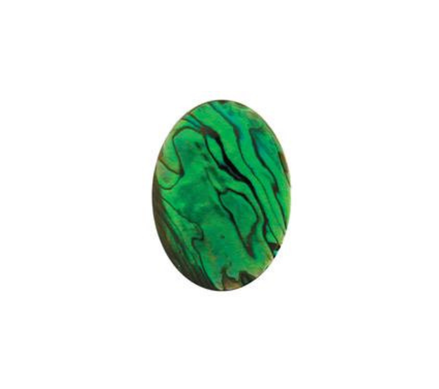 Paua Shell  Green - 7mm Round