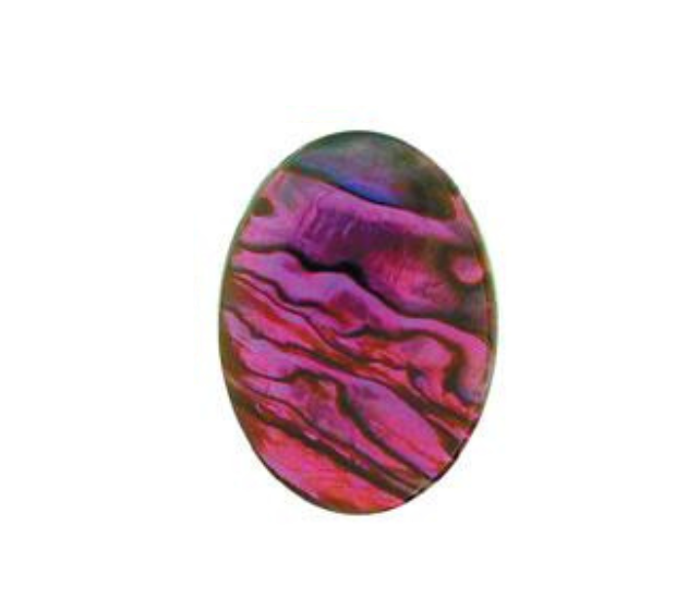 Purple Paua Shell Long Oval High Quality Cabochon Calibrated -  7x14