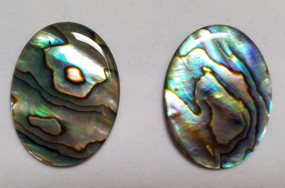 Natural Paua Shell Abalone Oval Cabochon  - 30x40