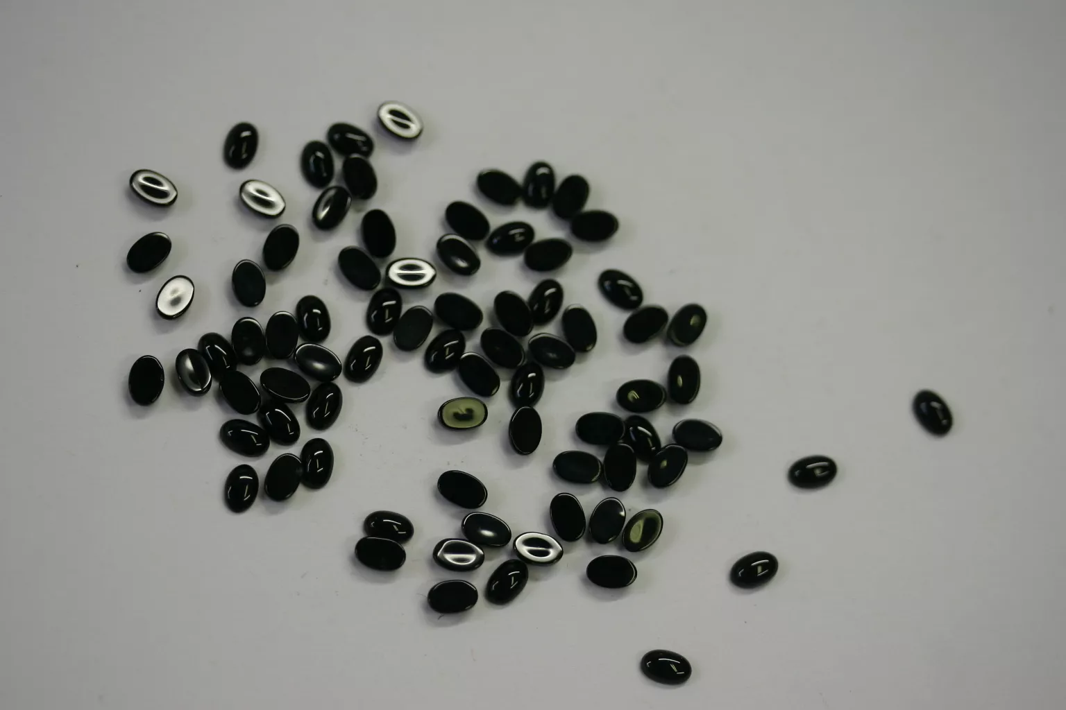 10pcs Black Onyx Oval Cabochon 10x14 Gemstones Jewelry Cabs