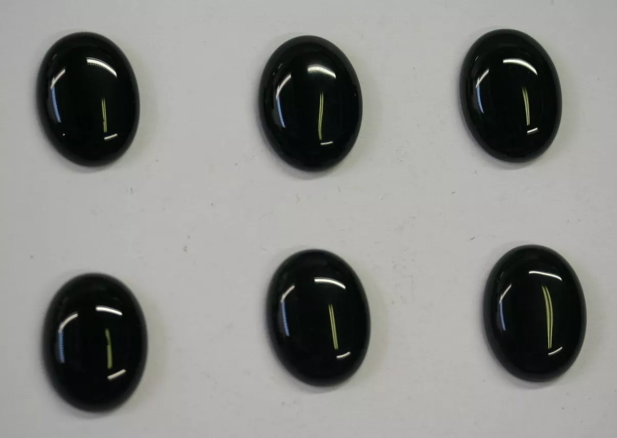 Black Onyx Oval flat back Cabochon 30x40  Jewelry Gemstones