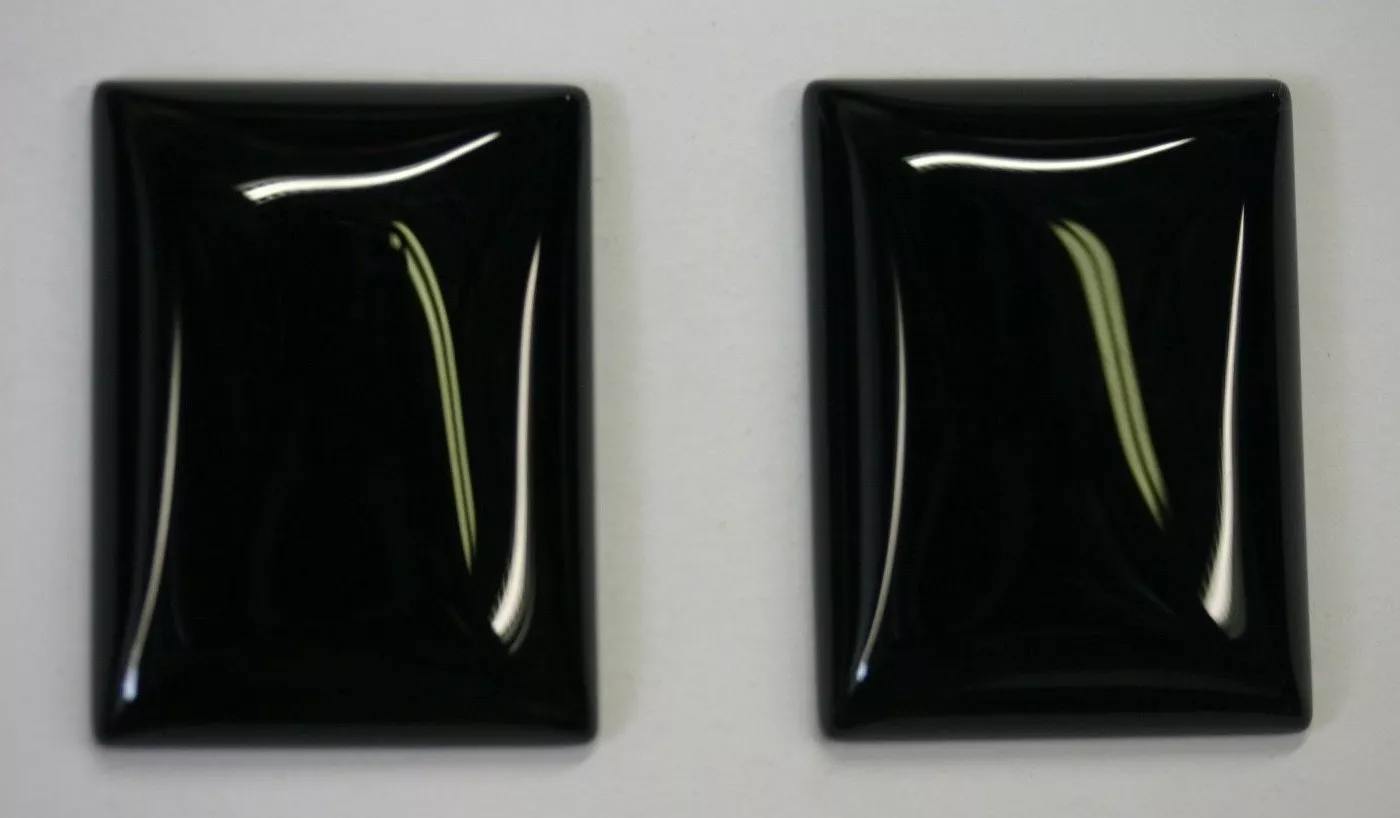Black Onyx Rectangle Calibrated Cabochon 18x25 Gemstones Jewelry Cabs
