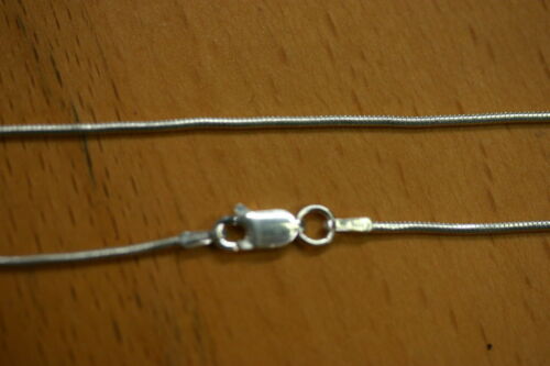 24" 1.2mm Solid 925 Sterling Silver Round Snake Chain Necklace Made in Italy