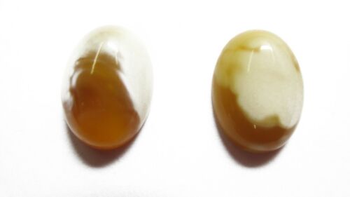 2pcs 10x14mm 14x10mm Natural Butterscotch Amber Calibrated Oval Cabochon Gems