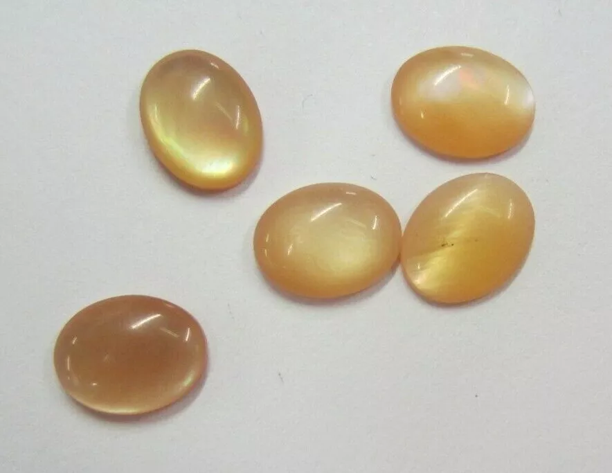 Lot of 58pcs 7x9mm 9x7mm Natural Pink Mussel Shell Oval Cabochon Wholesale Price