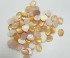 Lot of 58pcs 7x9mm 9x7mm Natural Pink Mussel Shell Oval Cabochon Wholesale Price