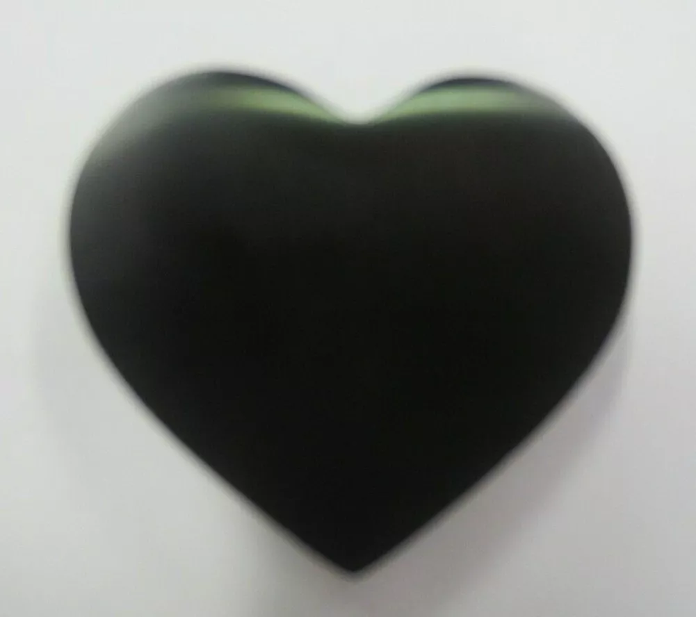 34.25mmx31.85mm Natural Rainbow Obsidian Heart Cabochon Gemstones Gems Cabs