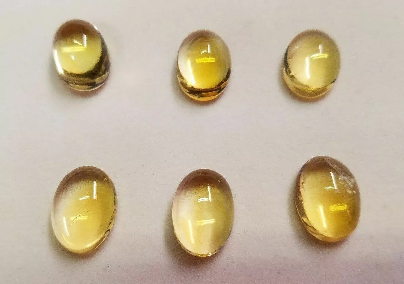 9x11mm Natural Citrine Calibrated Oval Cabochons Cab Gems Gemstones Jewelry