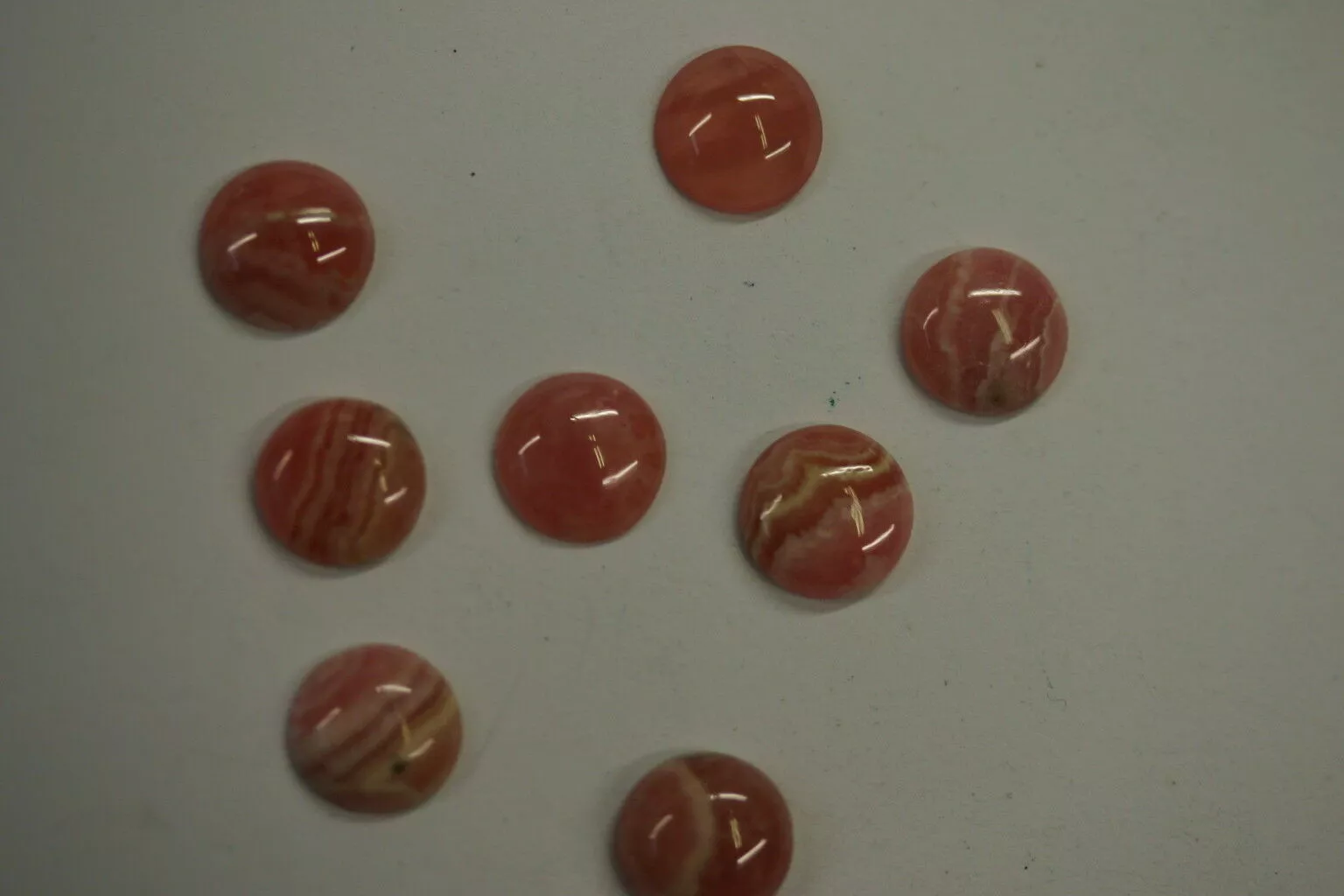 2pcs 4mm Natural Rhodochrosite Calibrated Round Cabochon Cab Gems Gemstones