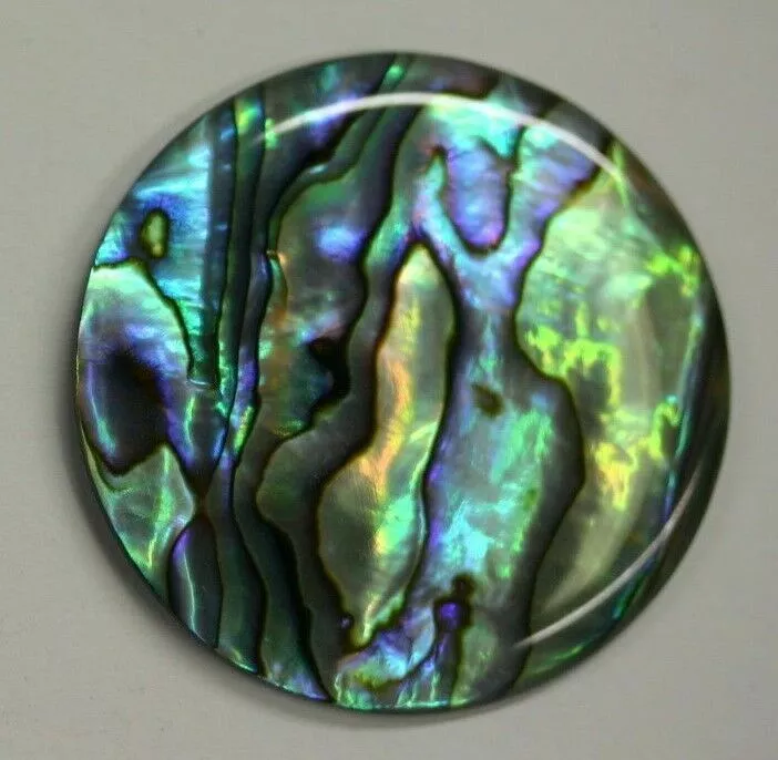 30mm Natural Paua Shell Abalone Calibrated Round Cabochon Gemstones Gems Jewelry