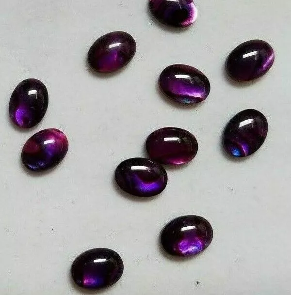 10pcs 10x14mm Natural Paua Shell Blue Calibrated Oval Cabochon Gemstones Jewelry
