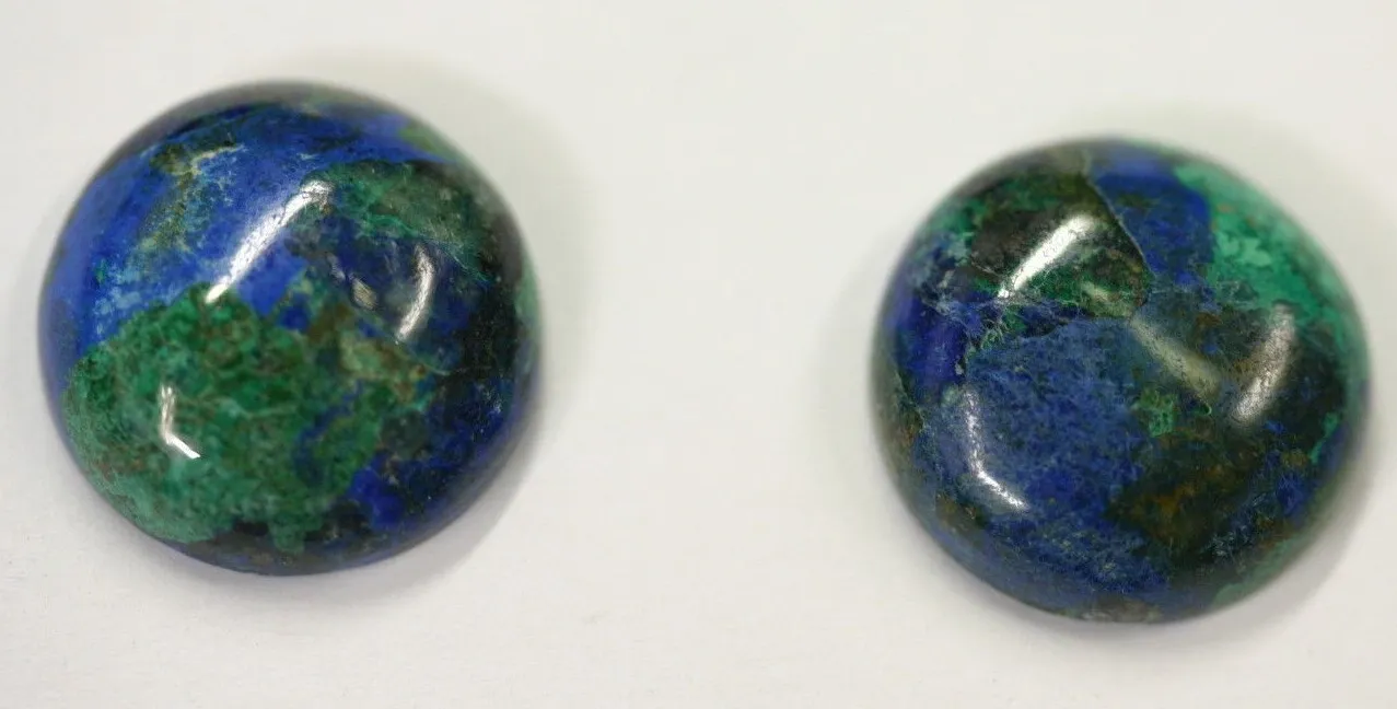 Natural Azurite Malachite Round Cabochon 20mm Gemstones