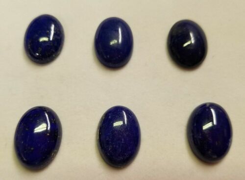 7x9mm 9x7mm Natural Lapis Lazuli Calibrated Oval Cabochon Gemstones Jewelry