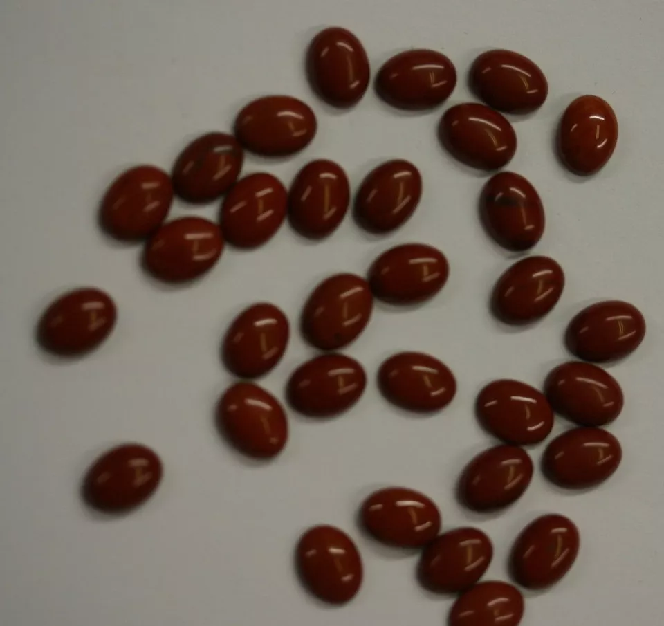 10pcs Red Jasper Oval Cabochon High Quality 8x10 Gemstones