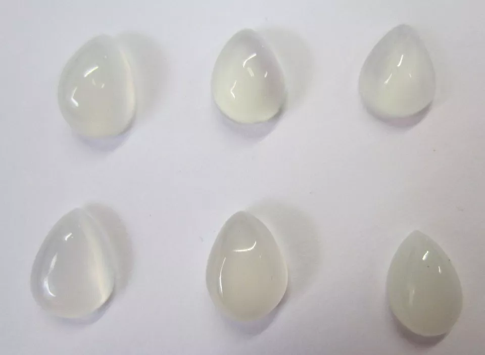 Moonstone Pear Cabochon High Quality 5X7 Gemstones
