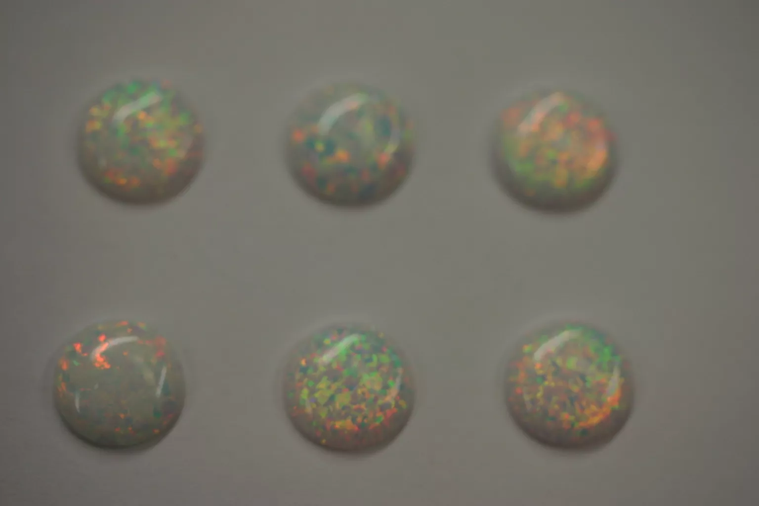 Man-made Opal Calibrated Round Cabochon High Quality Gemstones 6mm