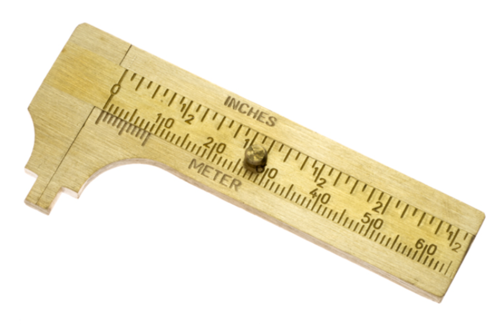 2"- 60mm Sliding Brass Mini Pocket Caliper