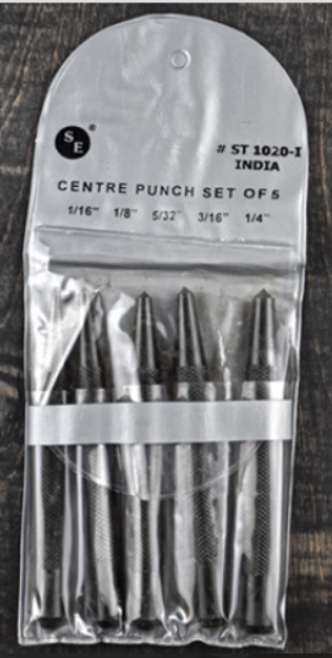 SE Carbon Steel Punch Set - Removing Repair Tool - Non-marring Punch Set for Gunsmithing - Set of 5 Pcs
