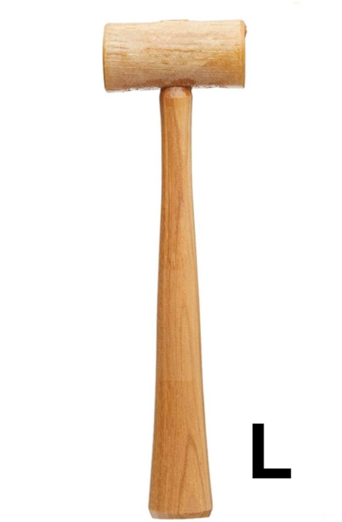 Non Marring Hammer Rawhide Mallet Diameter Head Natural Soft