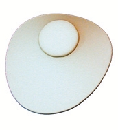 Small Neck Display -  White Leatherette