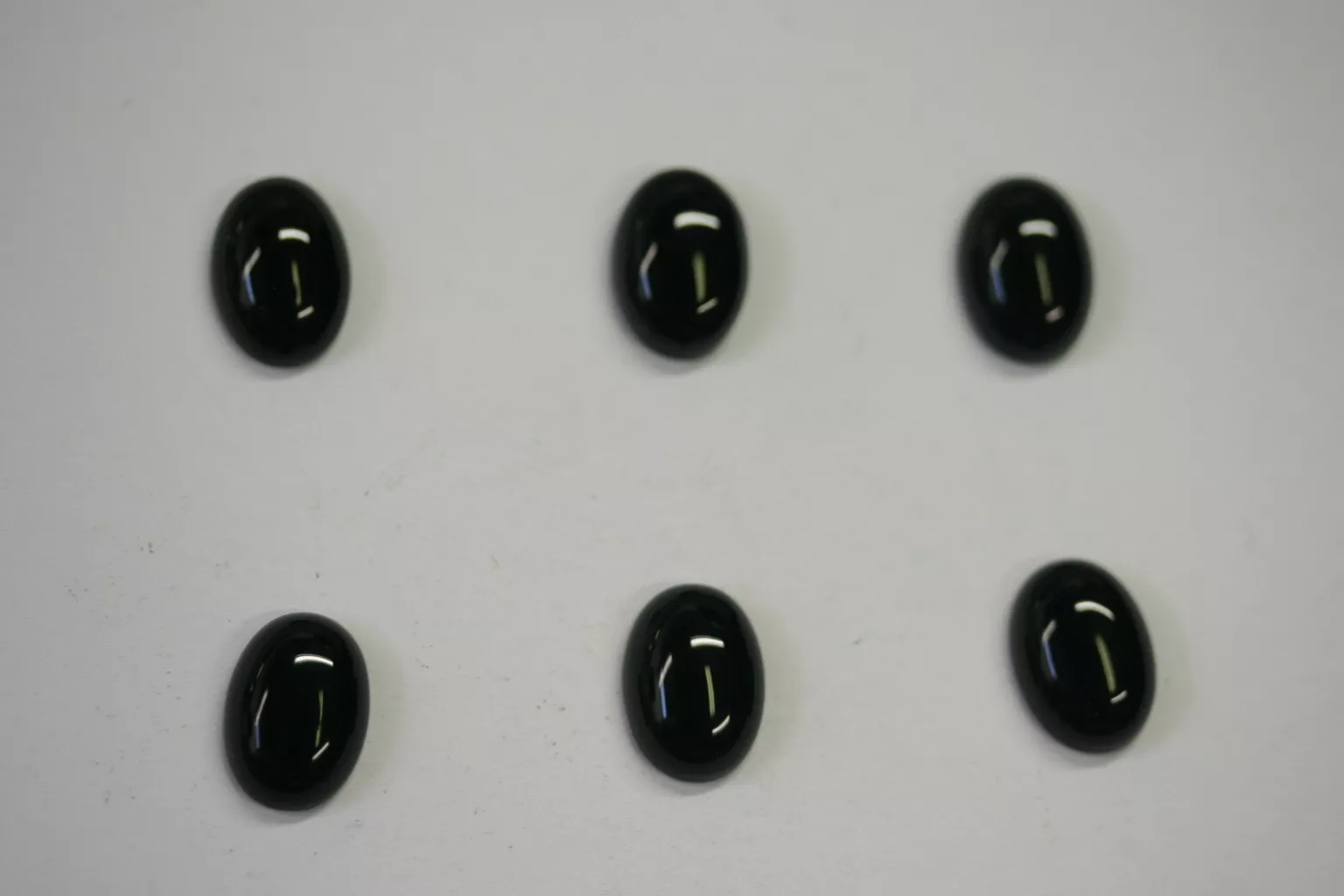 10pcs Black Onyx Oval Cabochon 13x18 Gemstones Jewelry Cabs