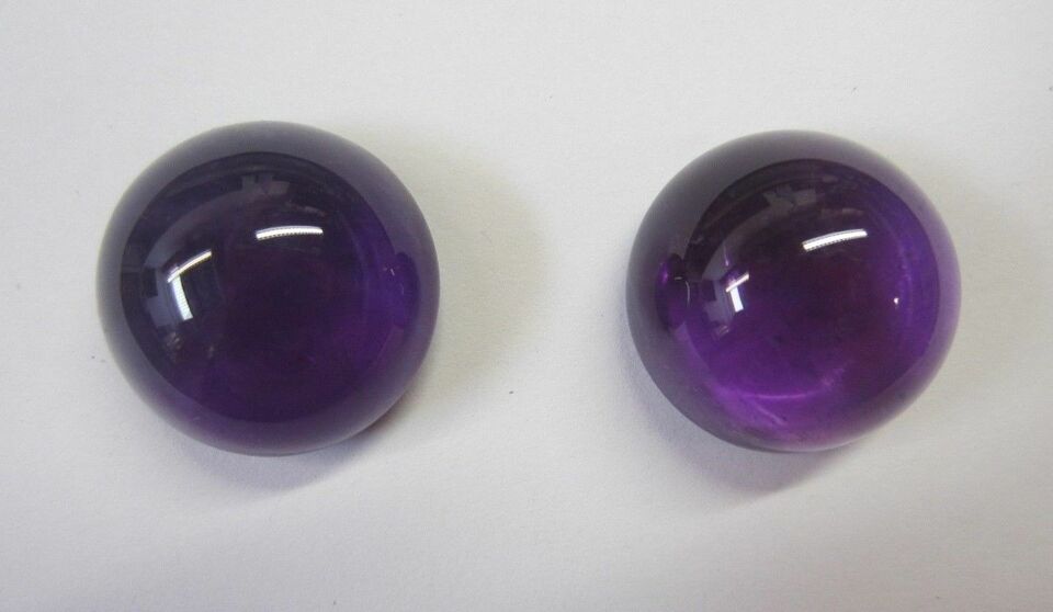 10mm Natural African Amethyst Round Cabochon Gemstones Cab Gems Jewelry