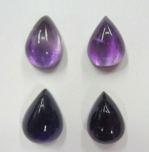 7x9mm 9x7mm Natural African Amethyst Pear Cabochon Gemstones Cab Gems Jewelry