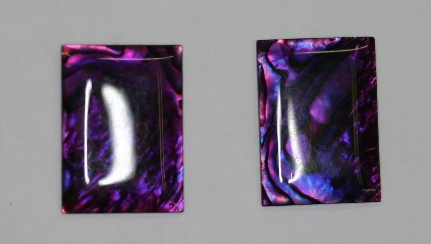 Paua Shell Abalone Rectangle Cabochon 18x25mm PauaGreen