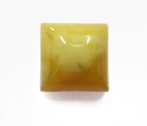 12mm Natural Calibrated Square Butterscotch Amber Cabochon Gems Cab Jewelry