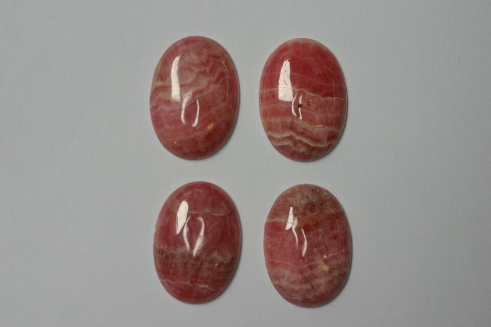 2pcs 10x12mm Natural Rhodochrosite Calibrated Oval Cabochon Cab Gems Gemstones