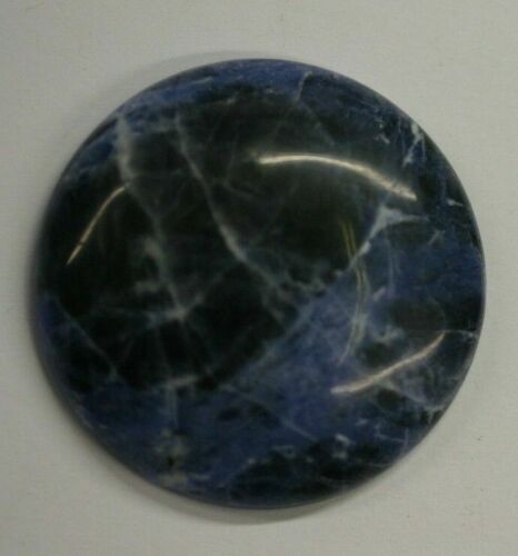 38mm Natural Sodalite Round Calibrated Cabochon Gemstones Cab Gems Jewelry