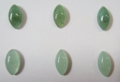 10pcs 5x10mm Natural Green Aventurine Marquise Cabochon Gemstones Cab Jewelry