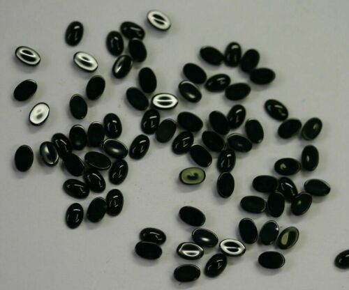 10pcs 13x18mm Natural Black Onyx Calibrated Oval Cabochon Gemstones Gems Jewelry