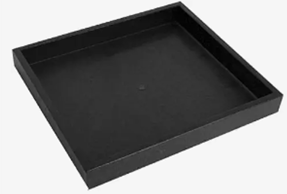 Jewelry Insert Tray - Plastic Display Organizer 8 ¼” x 7 ¼ X 1” Storage - Black