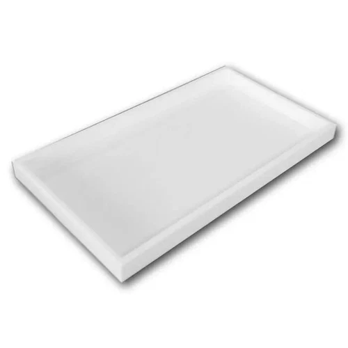 Stackable Plastic Jewelry Display Trays - 1" Tall - White