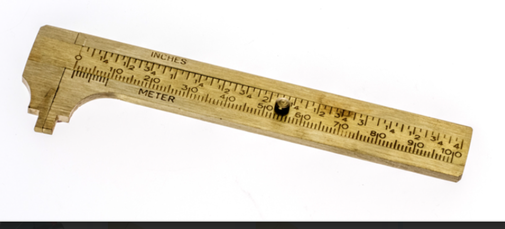 4" 100 mm Messing Schiebe Vernier Bremssattel Messwaage Lineal SAE & metrisch